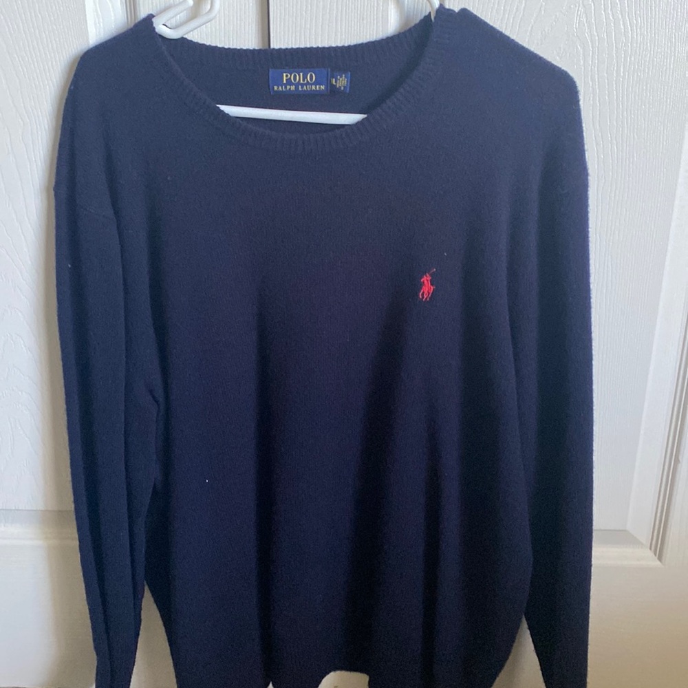 Polo sweater. Navy
